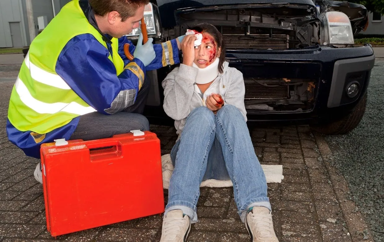 blessé accident voiture